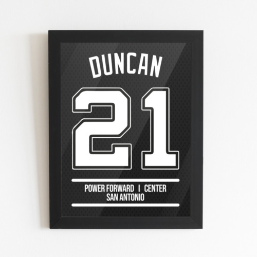  Tim Duncan Tablo Poster