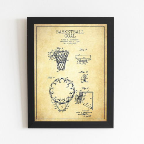 Basketball Goal Tablo Poster
