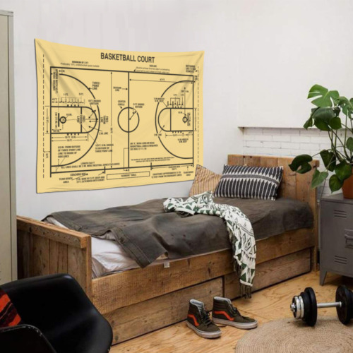 Basketball Court Duvar Örtüsü ( 150x100 cm )