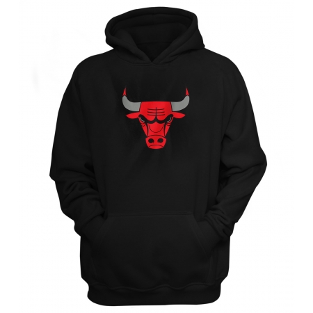 Chicago Bulls Hoodie (HD-RED-NP-46-NBA-CHİ-LOGO)