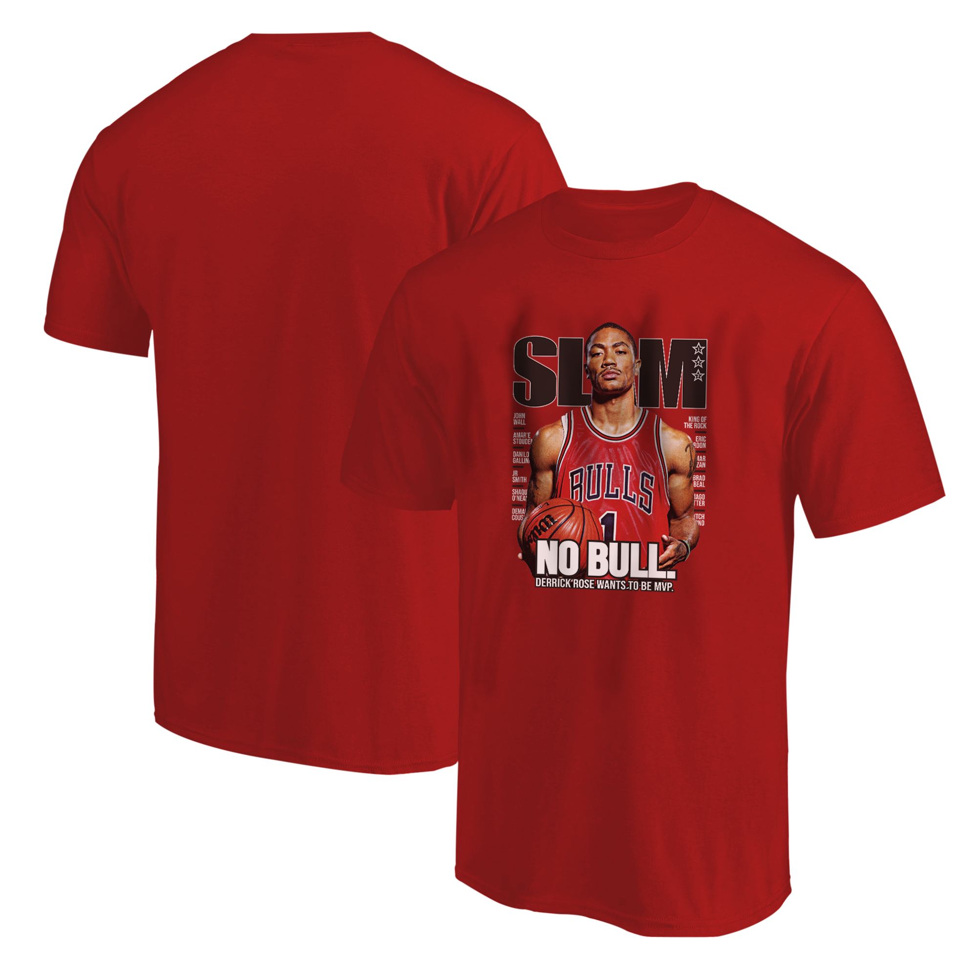 Derrick Rose Slam Tshirt (TSH-RED-730-SLAM-ROSE)