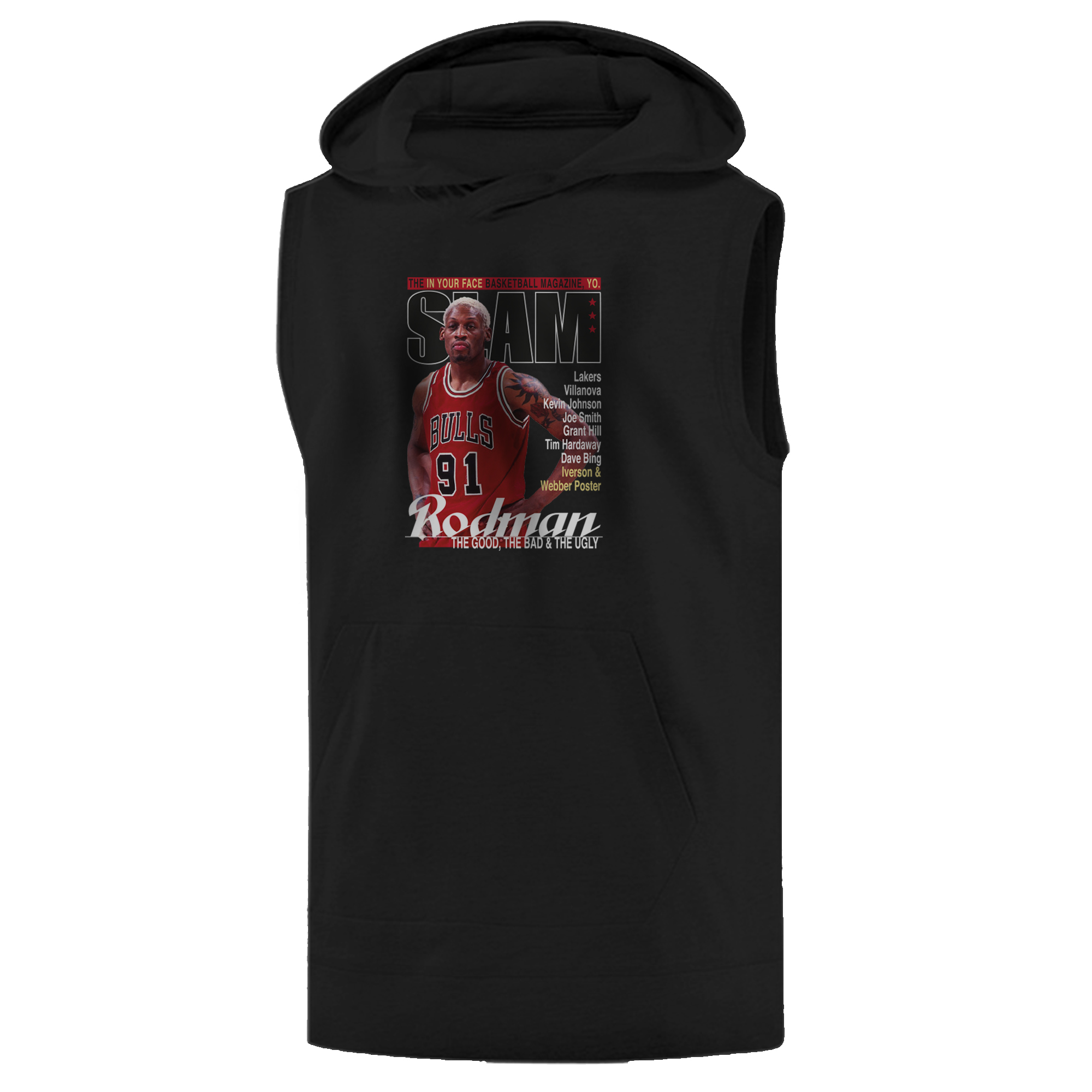 Dennis Rodman Slam Sleeveless (KLS-BLC-739-SLAM-RODMAN)