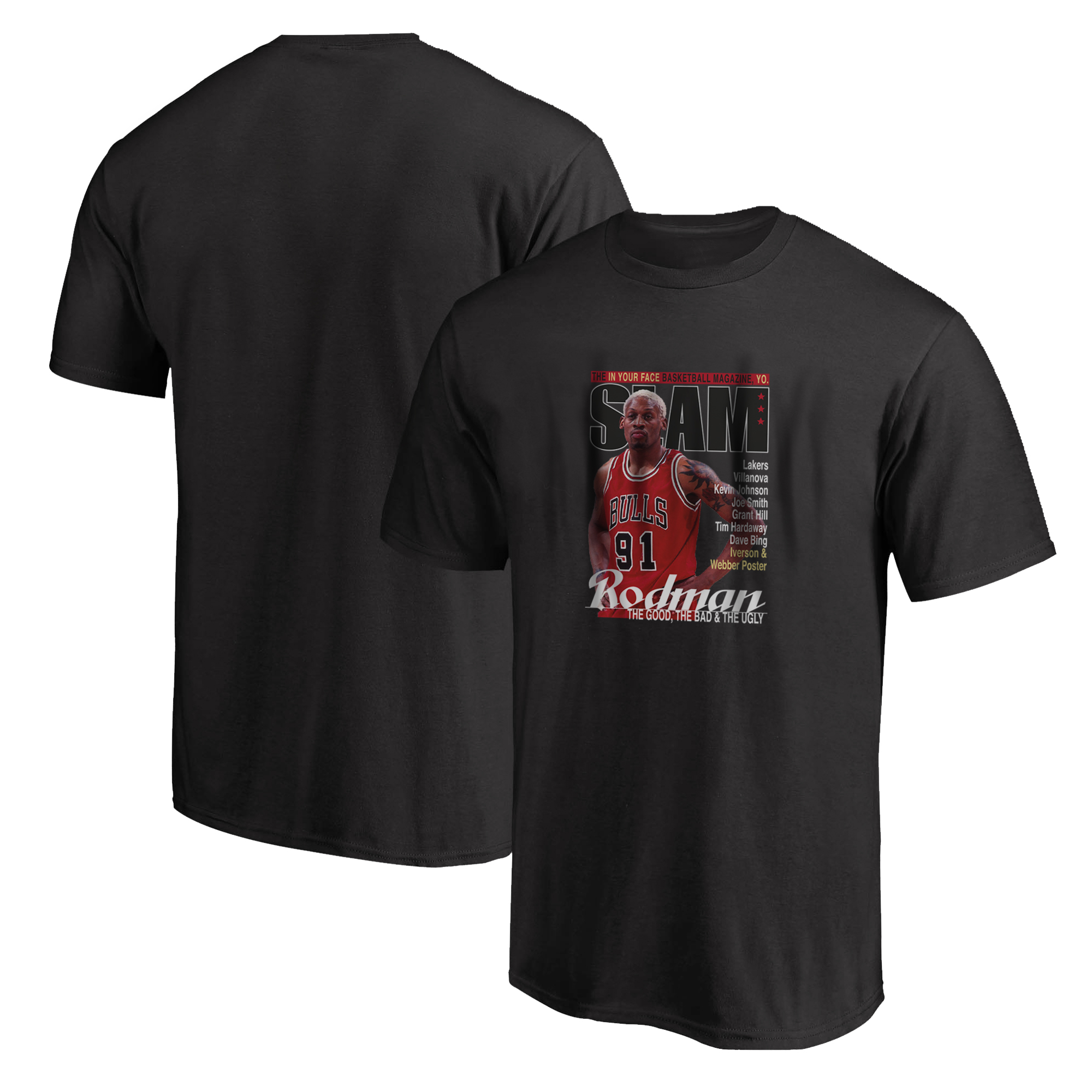 Dennis Rodman Slam Tshirt (TSH-GRY-739-SLAM-RODMAN)