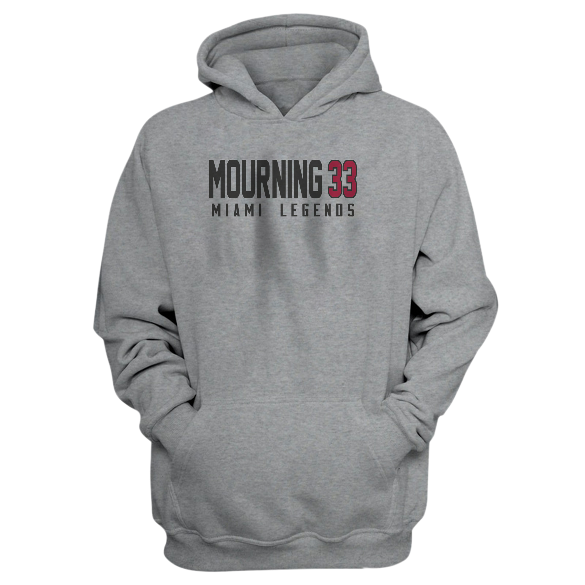 Alonzo Mourning  Hoodie (HD-GRY-858-Mourning  )