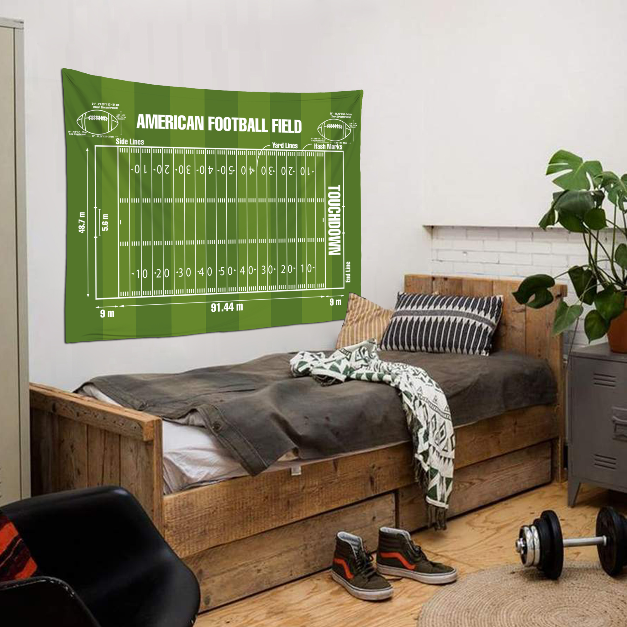 American Football  Duvar Örtüsü      (150x100 cm ) (ORT-03)