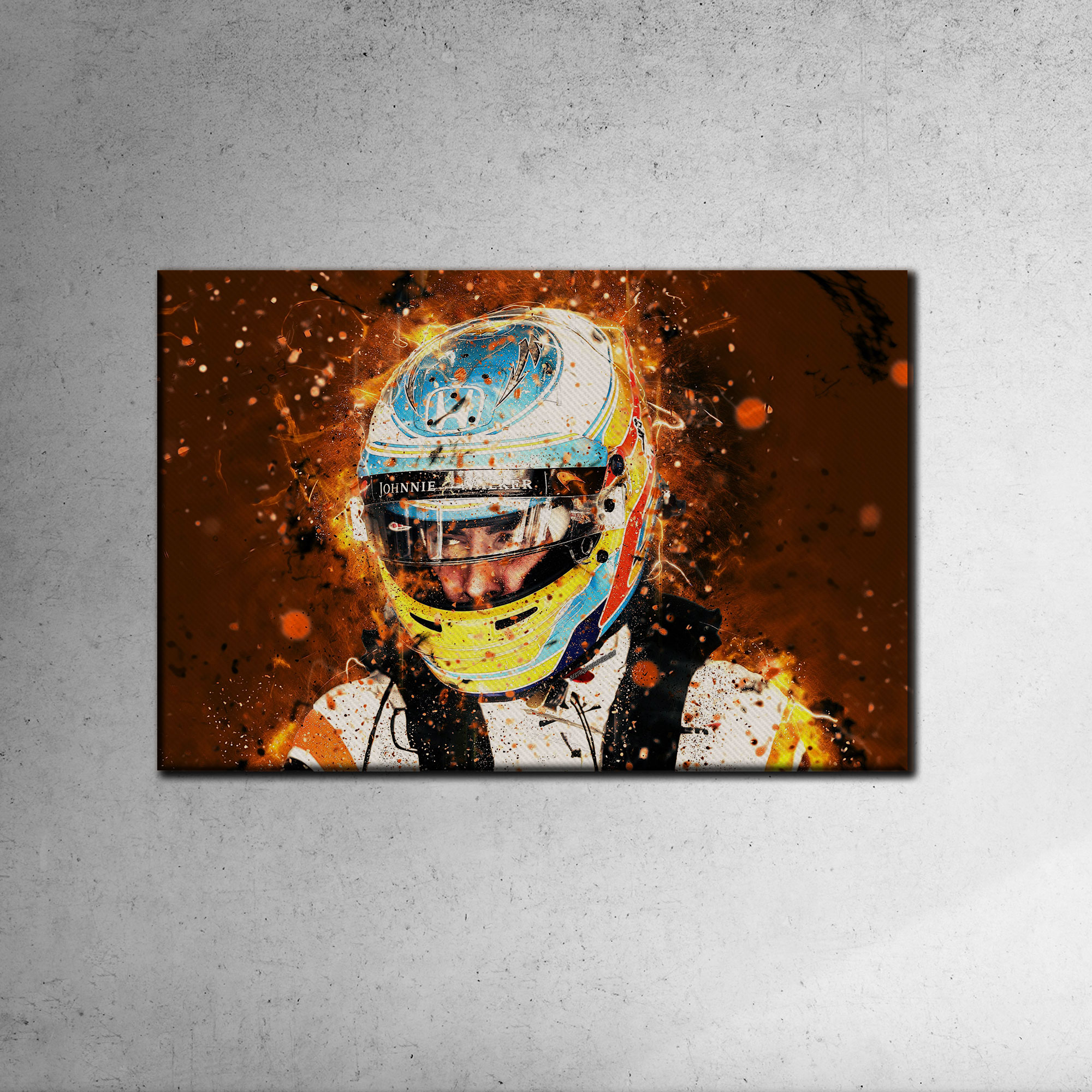 Fernando Alonso Canvas Tablo (F1-canvas-FernandoAlonso )