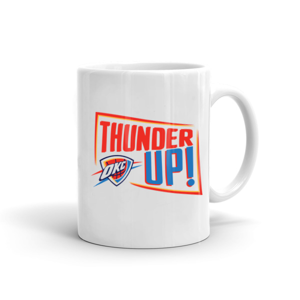 Oklahoma City Thunder Thunder Up Mug (MUG-thunder-up-01)