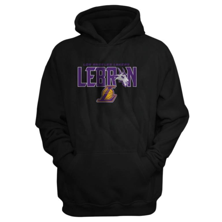 L.A. Lakers Lebron James Goat Hoodie (HD-BLC-NP-143-PLYR-LAL-LEBRON.GOAT)